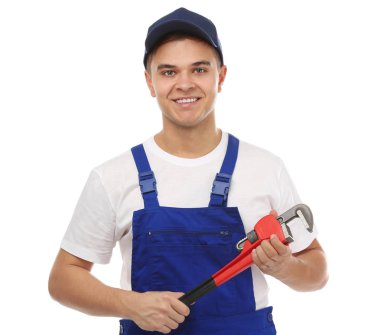 Genç yakışıklı tesisatçı