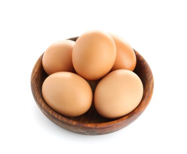 Tabakta çiğ yumurta.