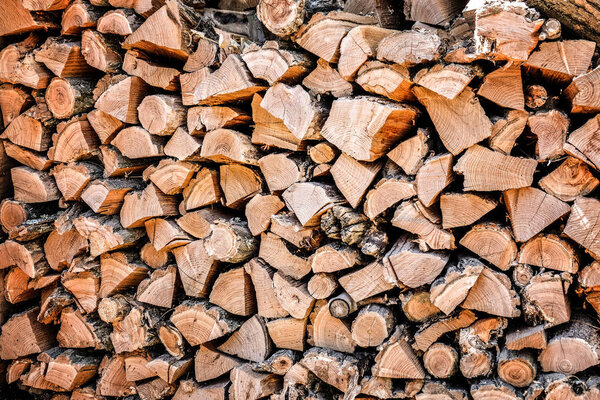 Chopped wood background