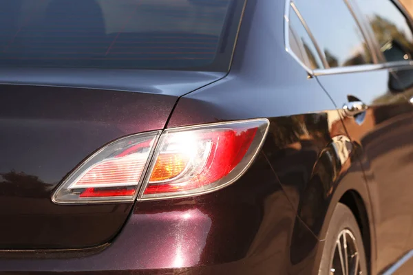 Rückleuchten im Auto — Stockfoto