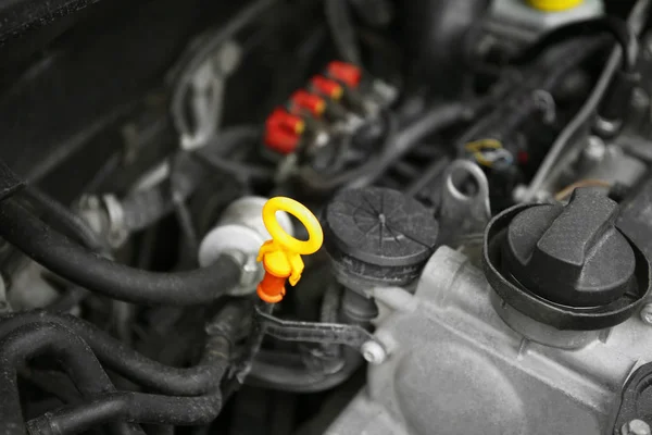 Close-up van automotor — Stockfoto