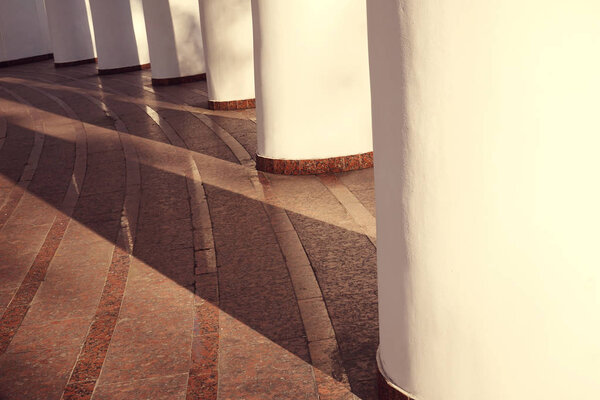 Design of building in neoclassical style