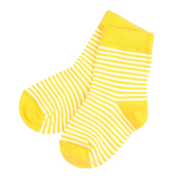 Pruhované dětské ponožky — Stock fotografie