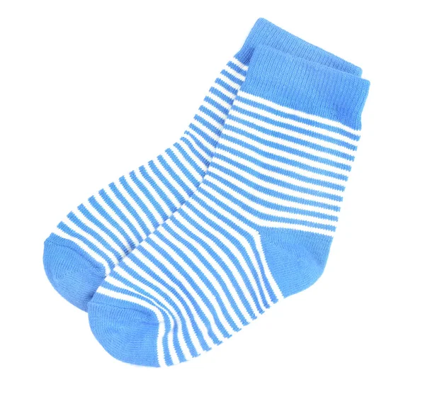 Gestreepte baby sokken — Stockfoto