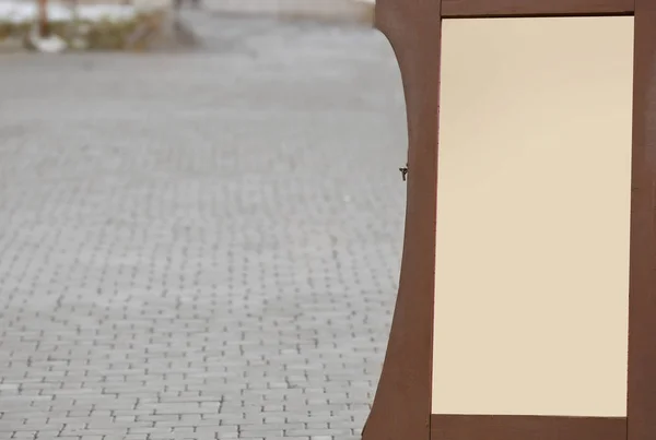 Menu board stand — Stock Photo, Image