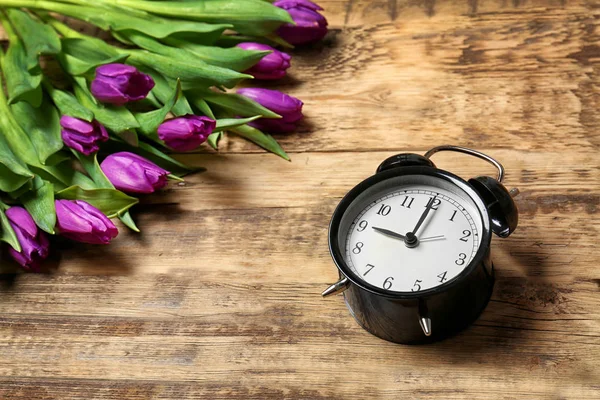 Purple beautiful tulips — Stock Photo, Image