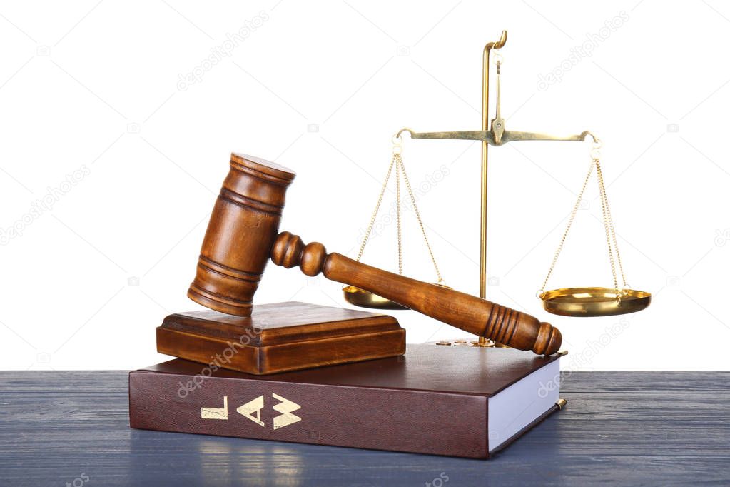Judge gavel and book  