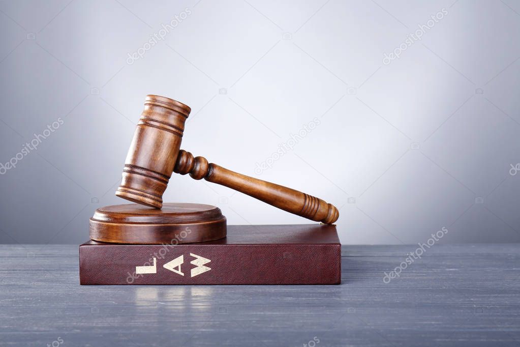 Judge gavel and book  