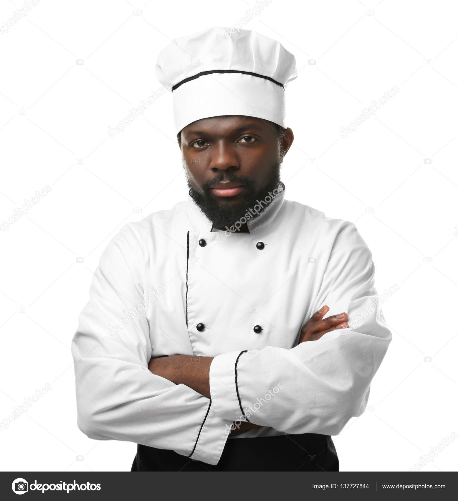 African American chef Stock Photo by ©belchonock 137727844