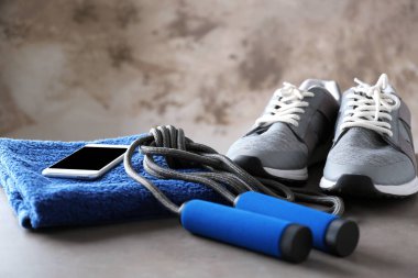 İş nesneleri gri yüzeyi