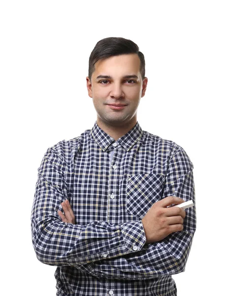 Handsome young teacher — Stock Photo, Image