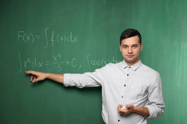 Handsome young teacher — Stock Photo, Image