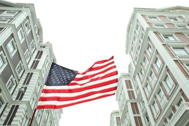 Amerikan bayrağı ve Binalar 