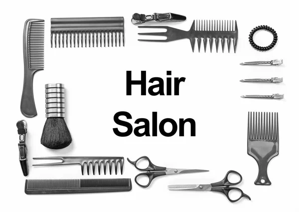 Salon fryzjerski tekstu — Zdjęcie stockowe
