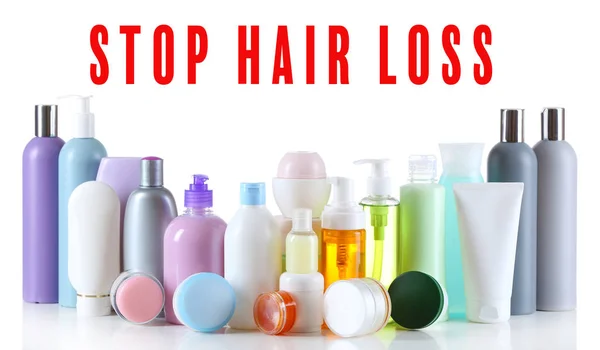 Текст STOP HAIR LOSS — стокове фото