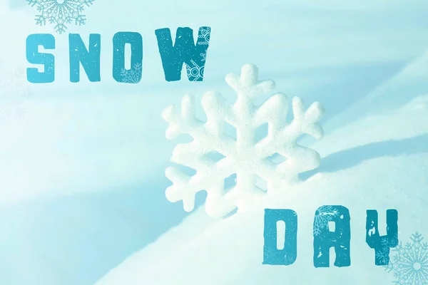 Text sníh den — Stock fotografie