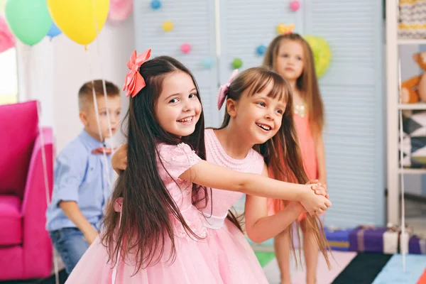 Grappig Verjaardagsfeest Voor Kinderen Ingerichte Kamer — Stockfoto