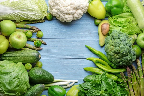 Grünes Gemüse und Obst — Stockfoto