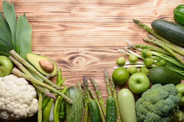 Green vegetables and fruits — Stock Photo, Image