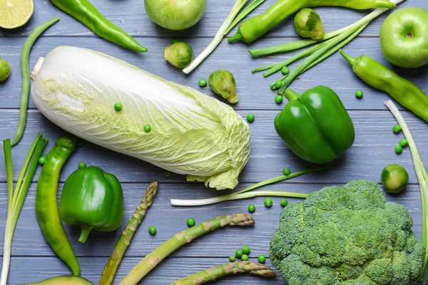 Legumes e frutas verdes — Fotografia de Stock