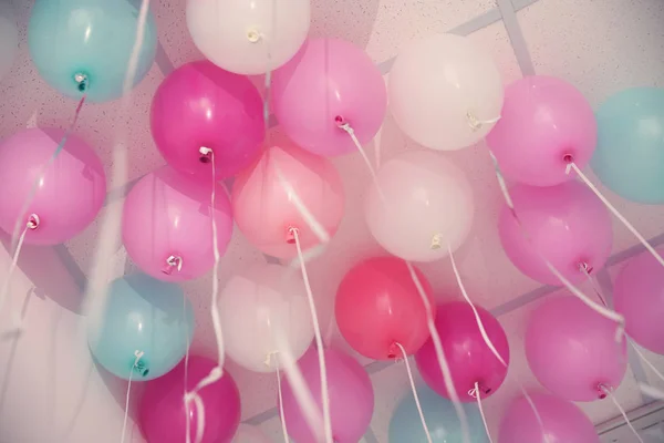 Colorful balloons in room — Stock Photo, Image