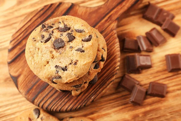 Biscuits au chocolat faits maison — Photo