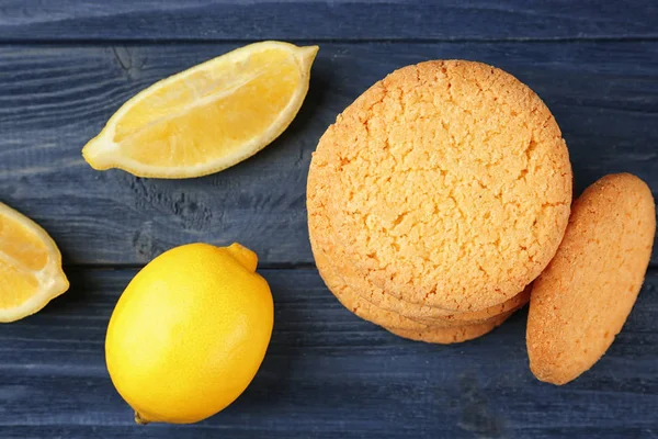 Composition des biscuits et citrons — Photo