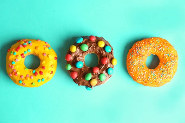 Donuts saborosos vitrificados — Fotografia de Stock