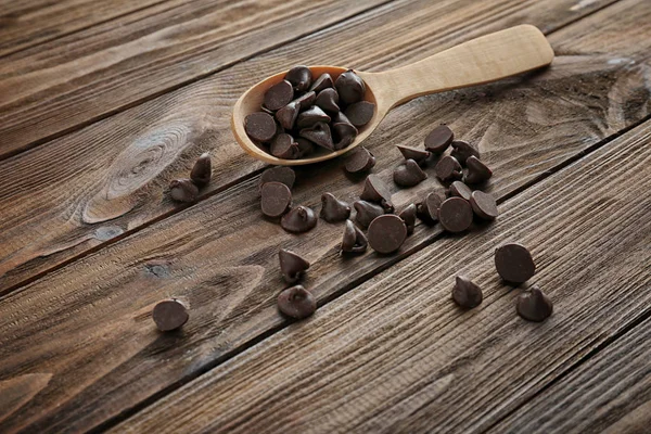 Leckere Schokoladenchips — Stockfoto