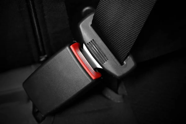 Seat belt on car seat — Stock Photo, Image