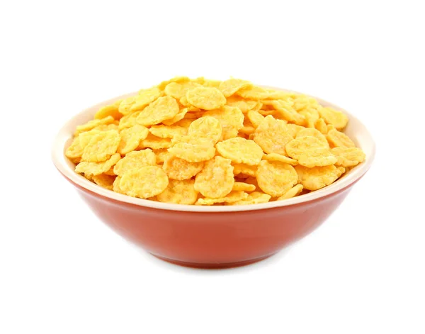 Bowl with delicious cornflakes — Stock Photo, Image