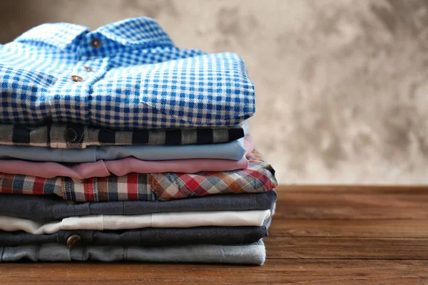 Stack of colorful shirts — Stock Photo, Image