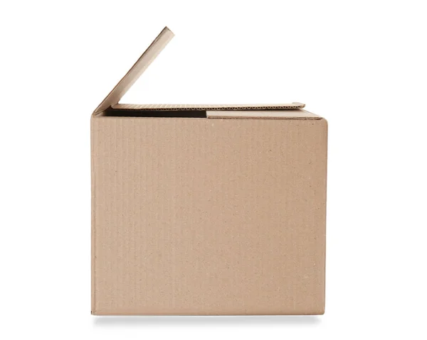 Caixa de papelão aberto — Fotografia de Stock
