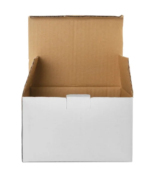 Caja de cartón abierta — Foto de Stock