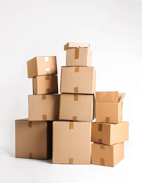 Pile of Cardboard boxes — Stock Photo, Image