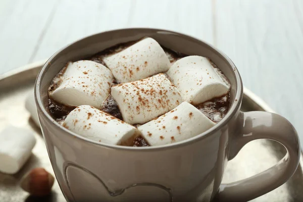 Cacao caldo con marshmallow — Foto Stock