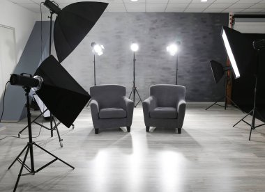 Modern iç ile fotoğraf stüdyosu 