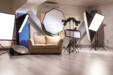 Modern iç ile fotoğraf stüdyosu 