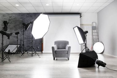 Modern iç ile fotoğraf stüdyosu 