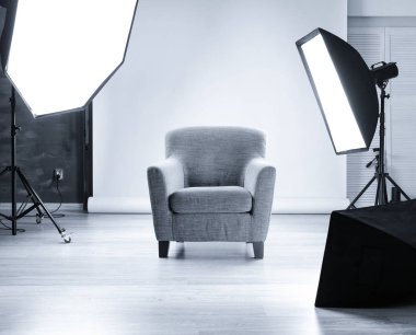 Modern iç ile fotoğraf stüdyosu 