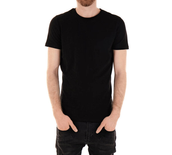 man in black T-shir