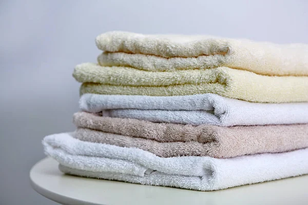 Stack of clean towels — Stock Photo, Image