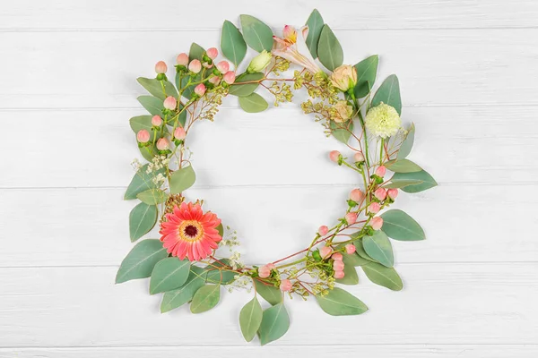 Floral wreath frame — Stock Photo, Image