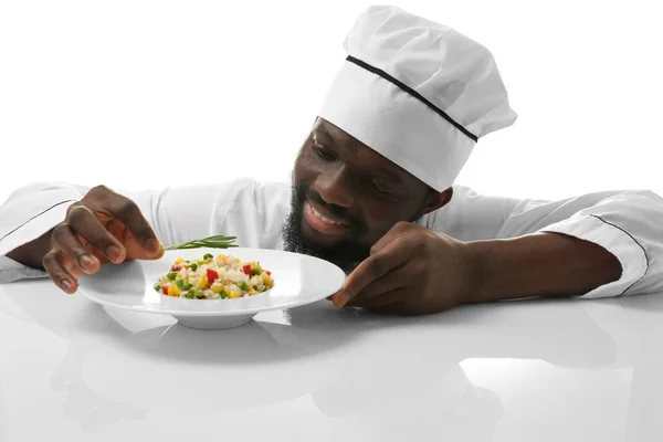 Chef afroamericano — Foto de Stock