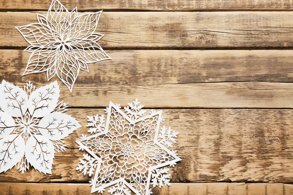 Beautiful paper snowflakes — Stock Photo, Image