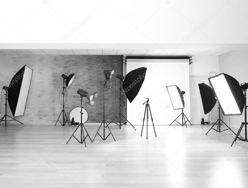 Empty photo studio