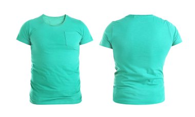 Ön ve arka sayısı t-shirt