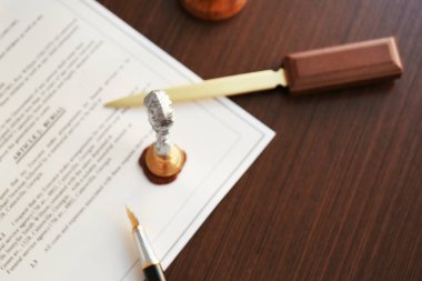 Eski Noterlik balmumu damgalama