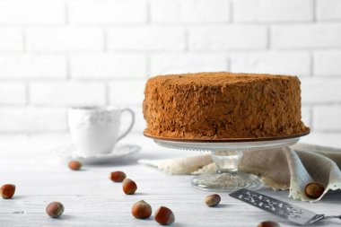 Lezzetli çikolatalı pasta 