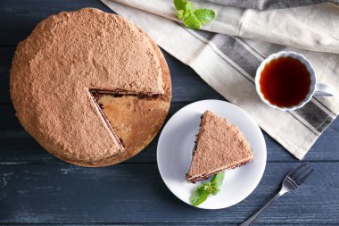 Lezzetli çikolatalı pasta 